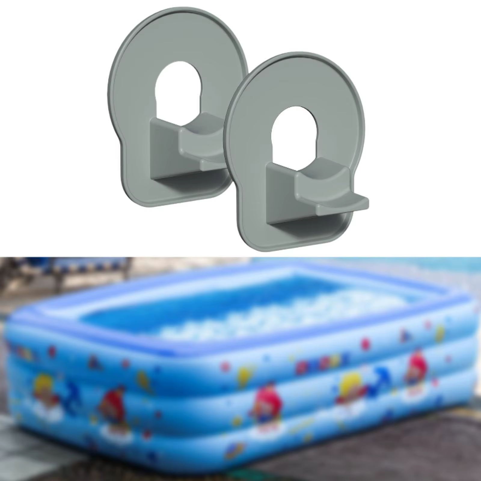2 supports de tuyaux de piscine