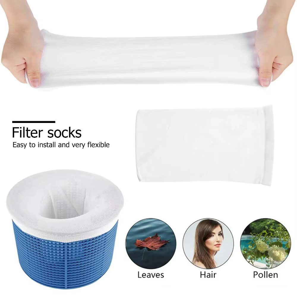 Chaussettes de skimmer en maille de nylon pour piscine