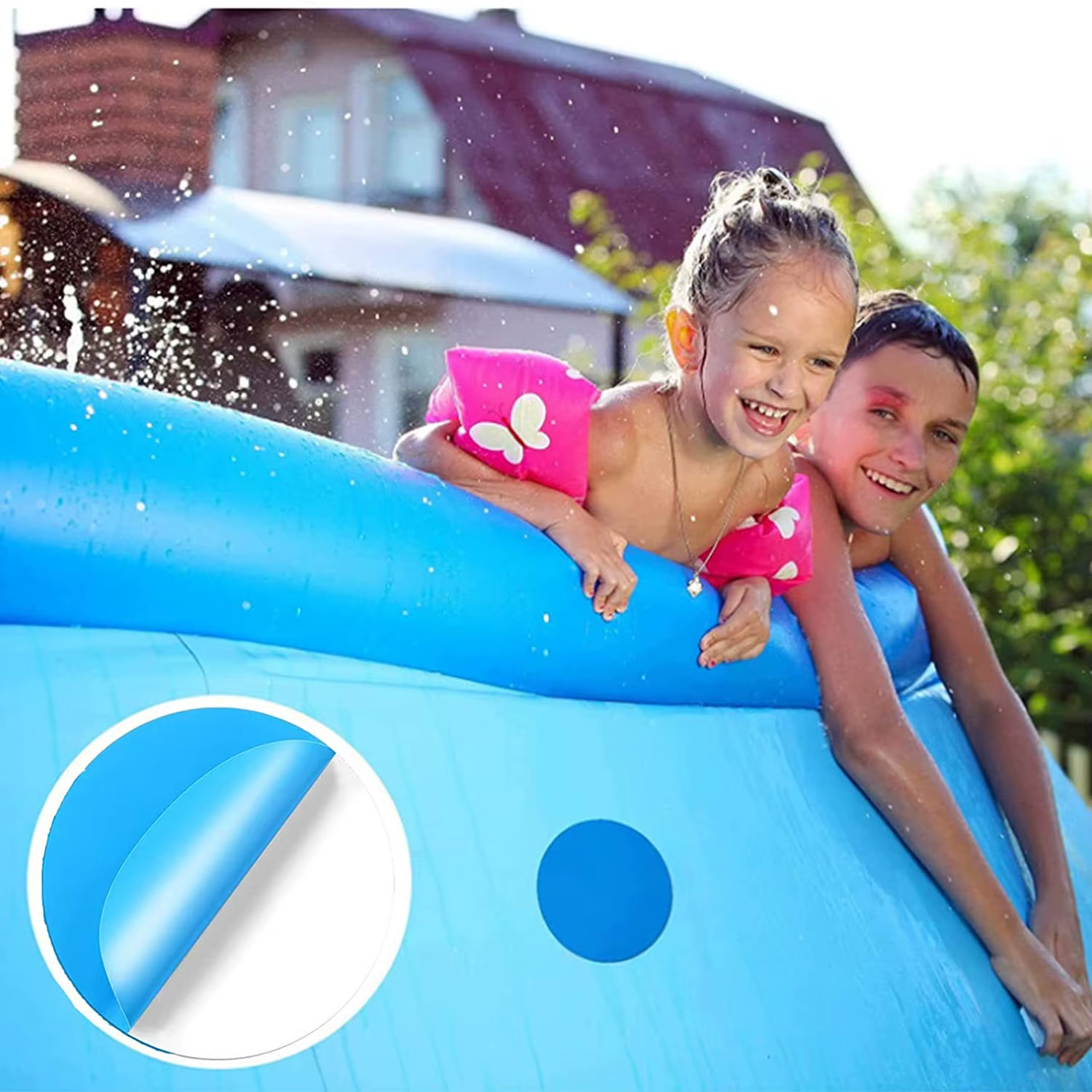 Patchs de réparation auto-adhésifs pour piscines