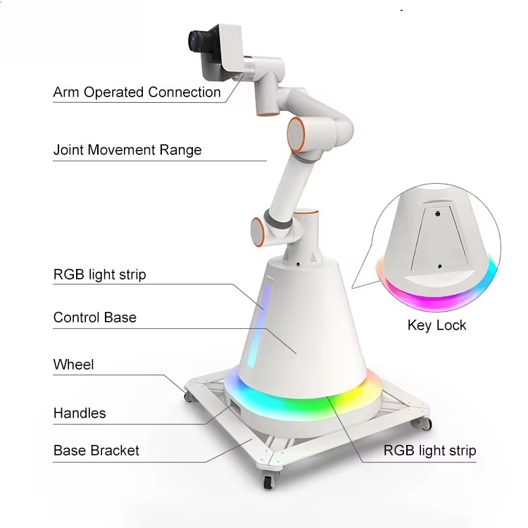 Robot caméra automatique 3D pour événements, mariages, et cabine photo 360° pour selfies