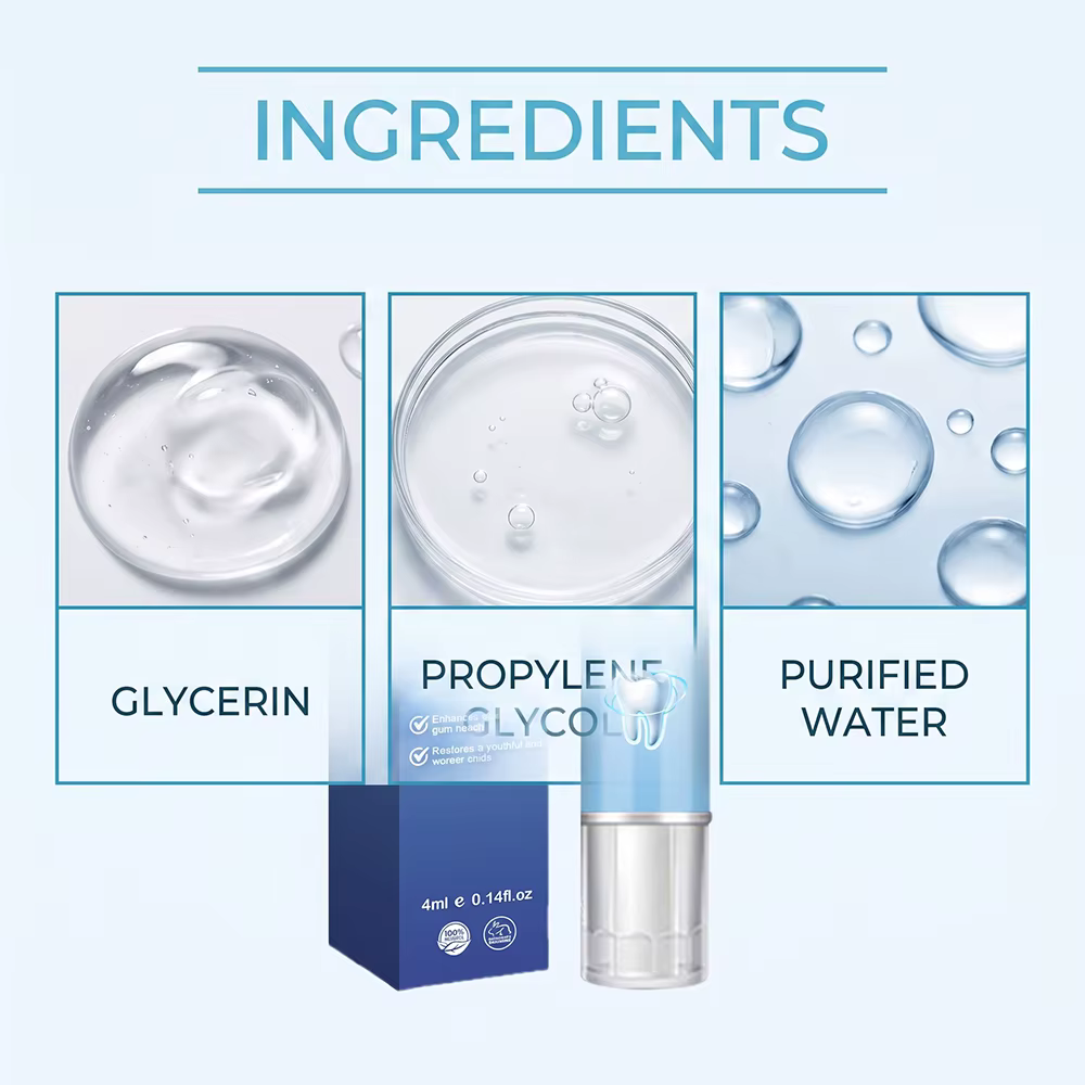 Gel de thérapie gingivale et stylo blanchissant pour les dents, protège l'haleine fraîche, soulage les douleurs et répare les gencives abîmées
