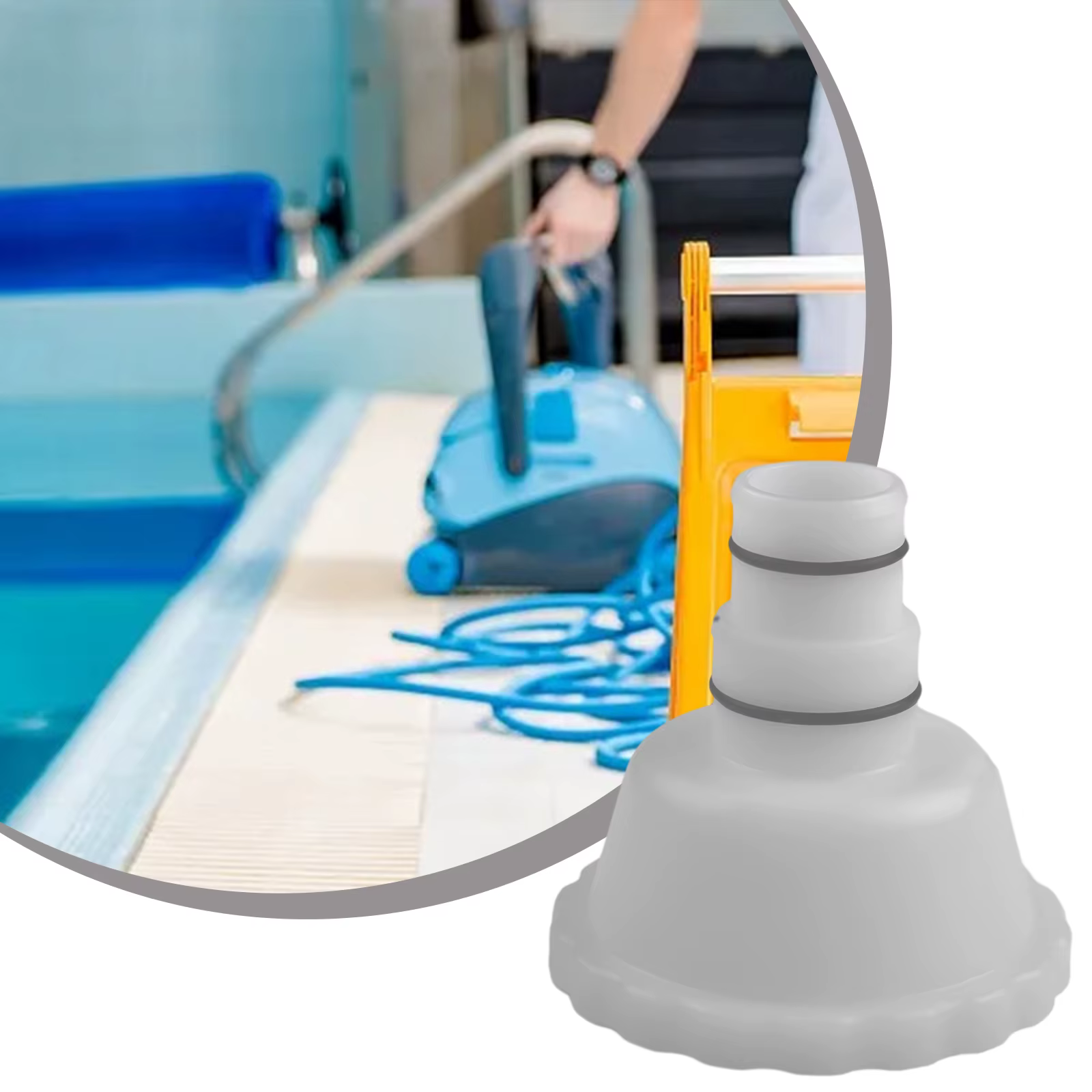 Adaptateur d'aspirateur pour améliorer l'efficacité du nettoyage de la piscine avec l'accessoire de skimmer RP/RX pour les piscines Summer Waves