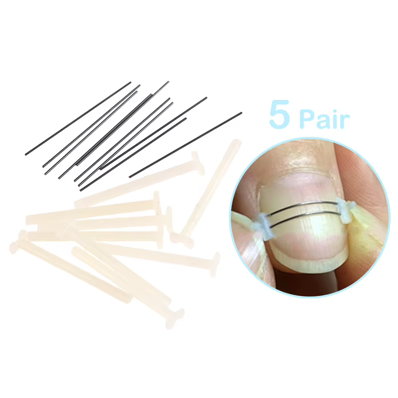 5 paires de traitement des ongles incarnés, outil de Correction des ongles incarnés, Patch élastique autocollant, Clip de redressage, attelle, outil de pédicure