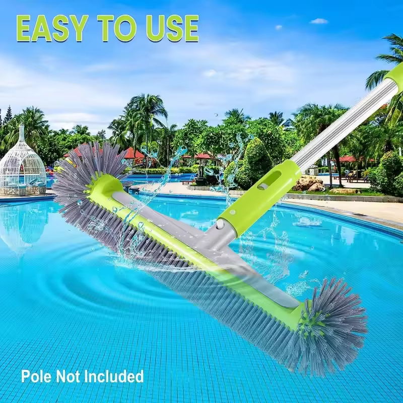 Tête de brosse de piscine en aluminium robuste de 17.5 pouces