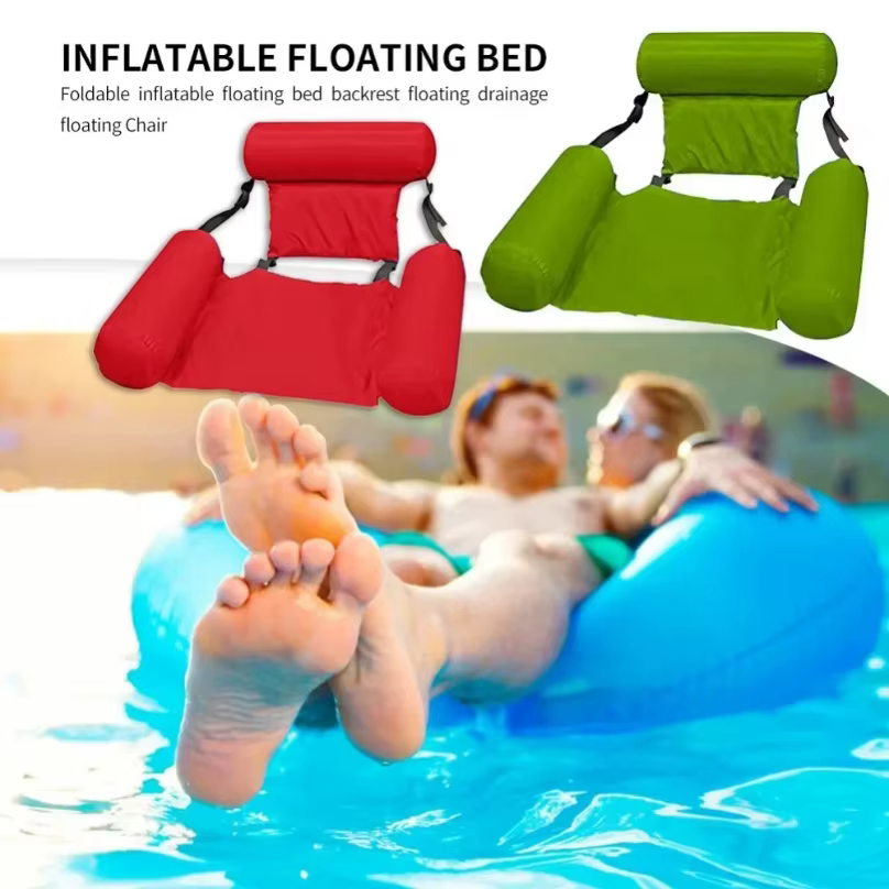 Nouveaux matelas gonflables accessoires de piscine d'eau hamac chaises longues flotteur