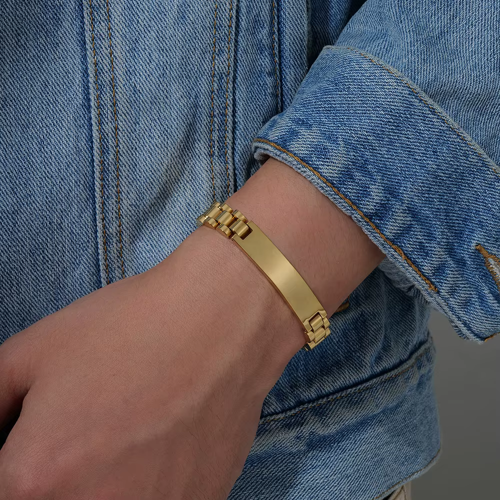 Bracelet de montre en acier titane lisse pour hommes, 10mm, nouveaux accessoires de mode pour hommes, cadeaux d'affaires personnalisés