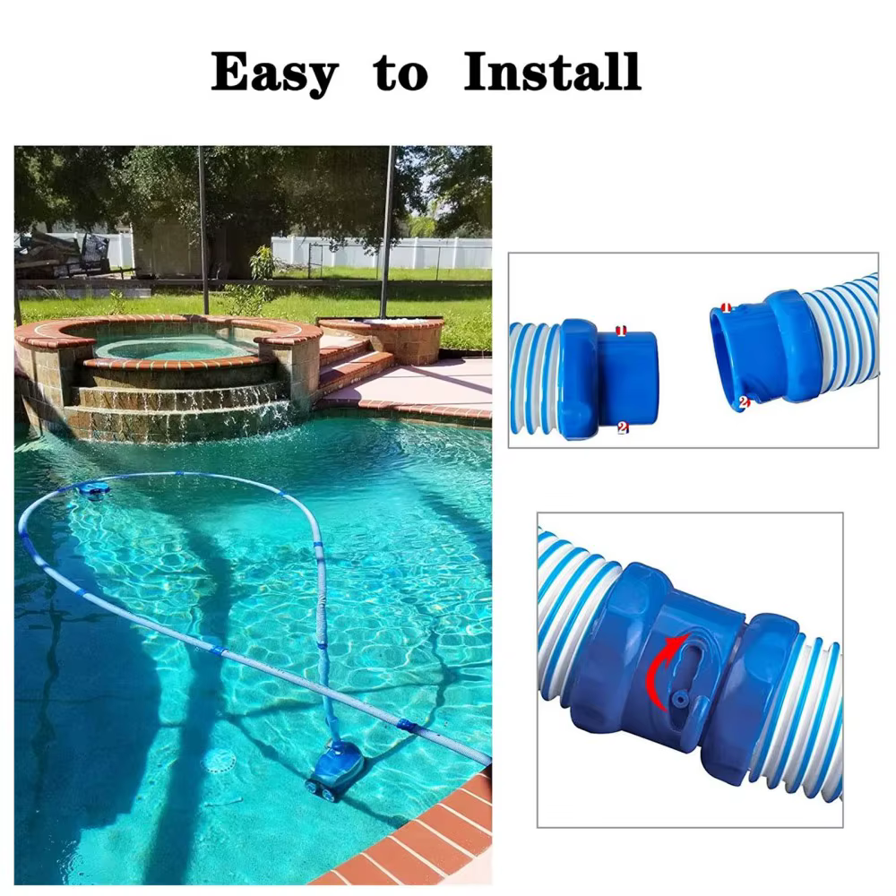 Tuyau de verrouillage par torsion pour aspirateur de piscine