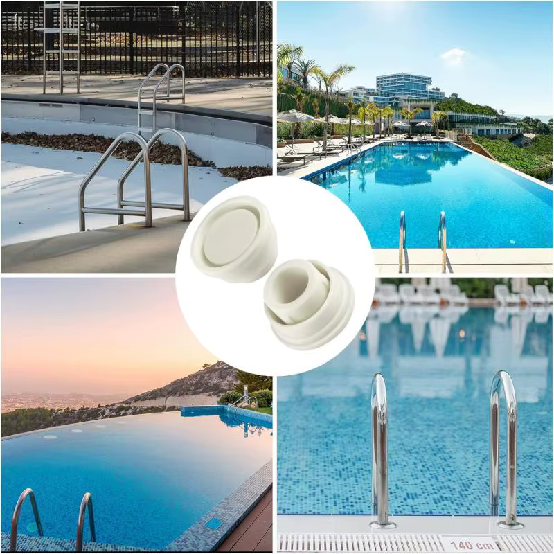 Bouchons de pare-chocs d'échelle de piscine en caoutchouc