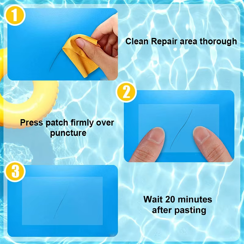 Lot de 10 patchs de réparation en PVC pour piscine