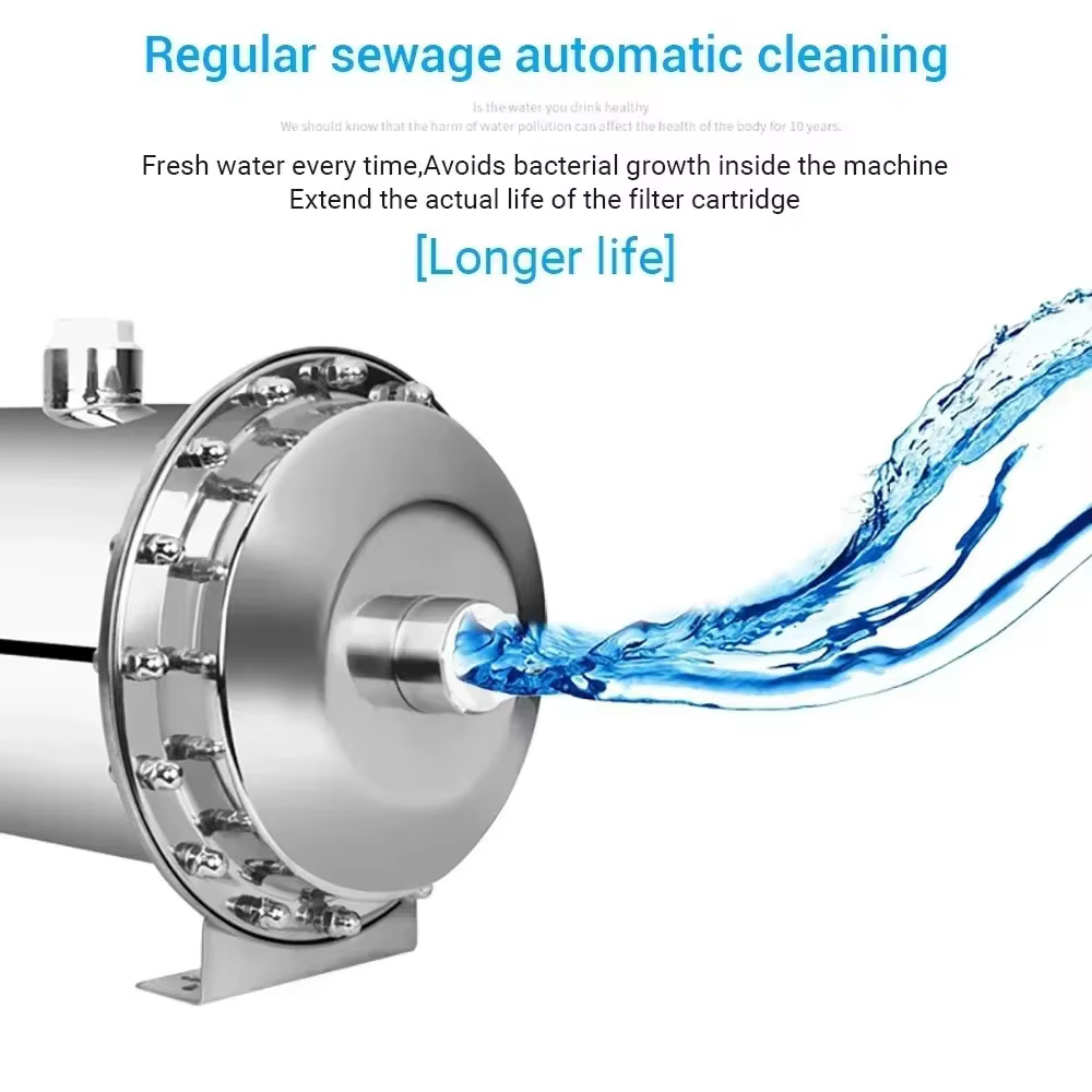 DIVEDEER 3000L purificateur d'eau 304 acier inoxydable PVDF Ultra Filtration