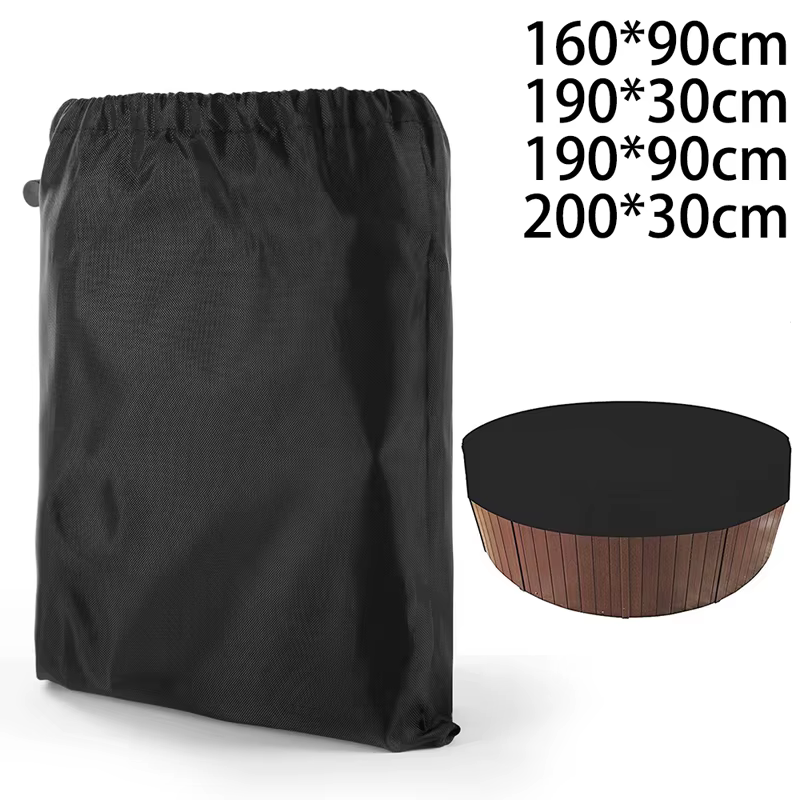 Couverture de baignoire ronde extérieure Anti-Uv Spa bain à remous housse Anti-poussière pliable protection solaire