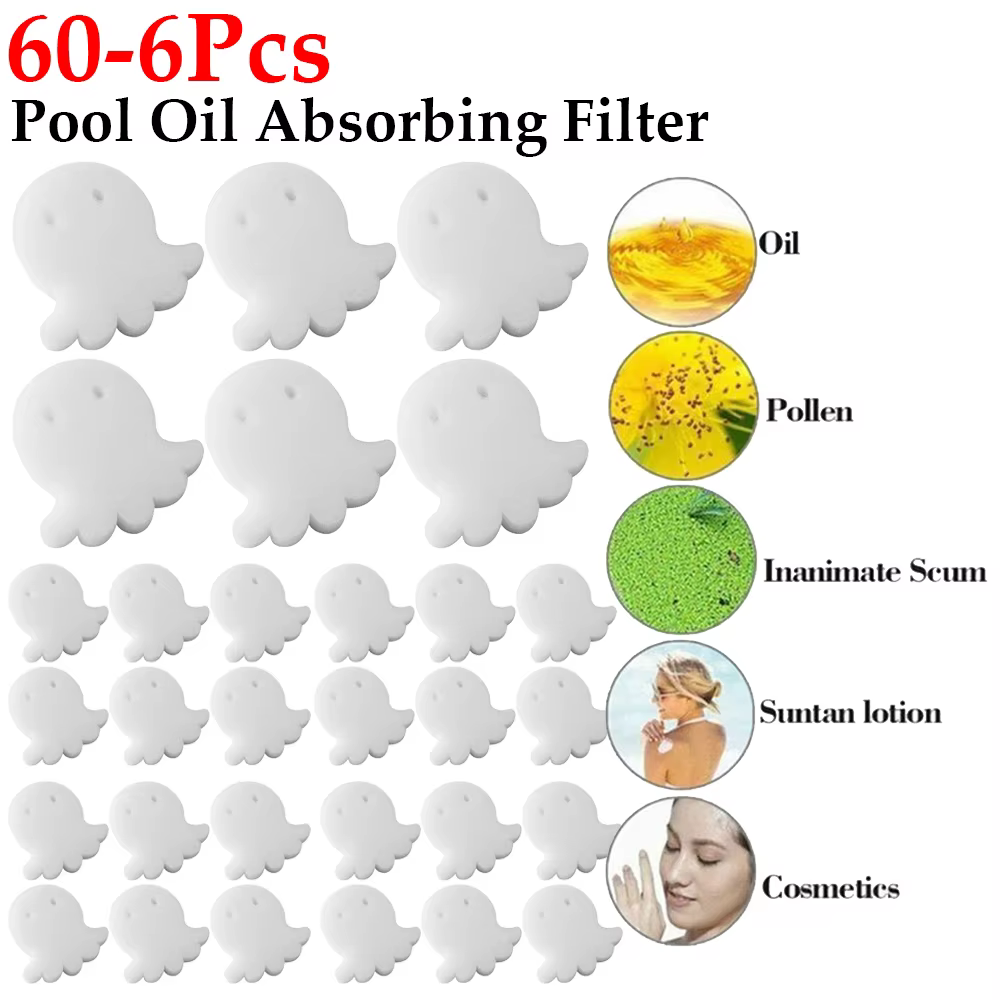 Filtre absorbant l'huile de poulpe pour piscine
