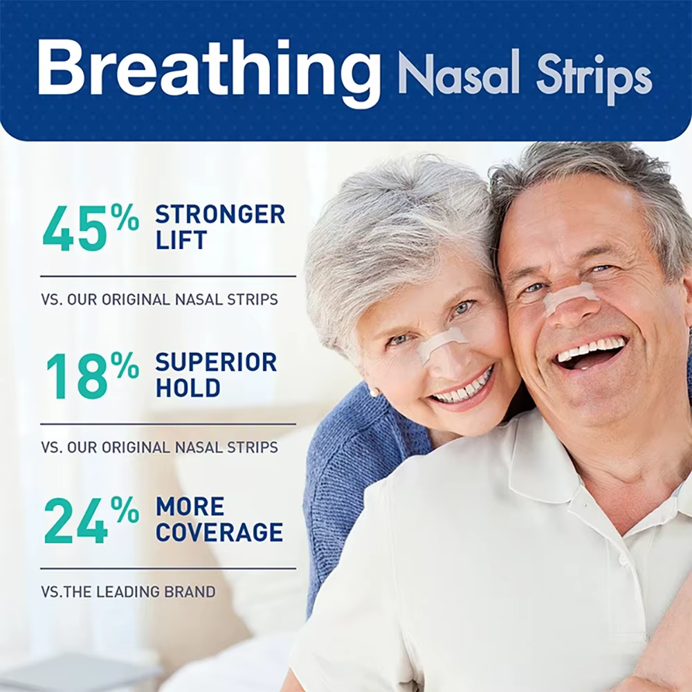 30/60/90 Bandes nasales anti-ronflement pour une meilleure inhalation d'air et une meilleure qualité de sommeil