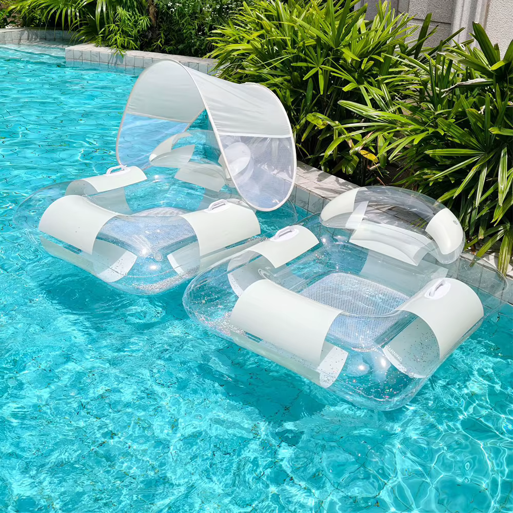 1 Pièce Matelas Flottant Gonflable en Maille pour Piscine
