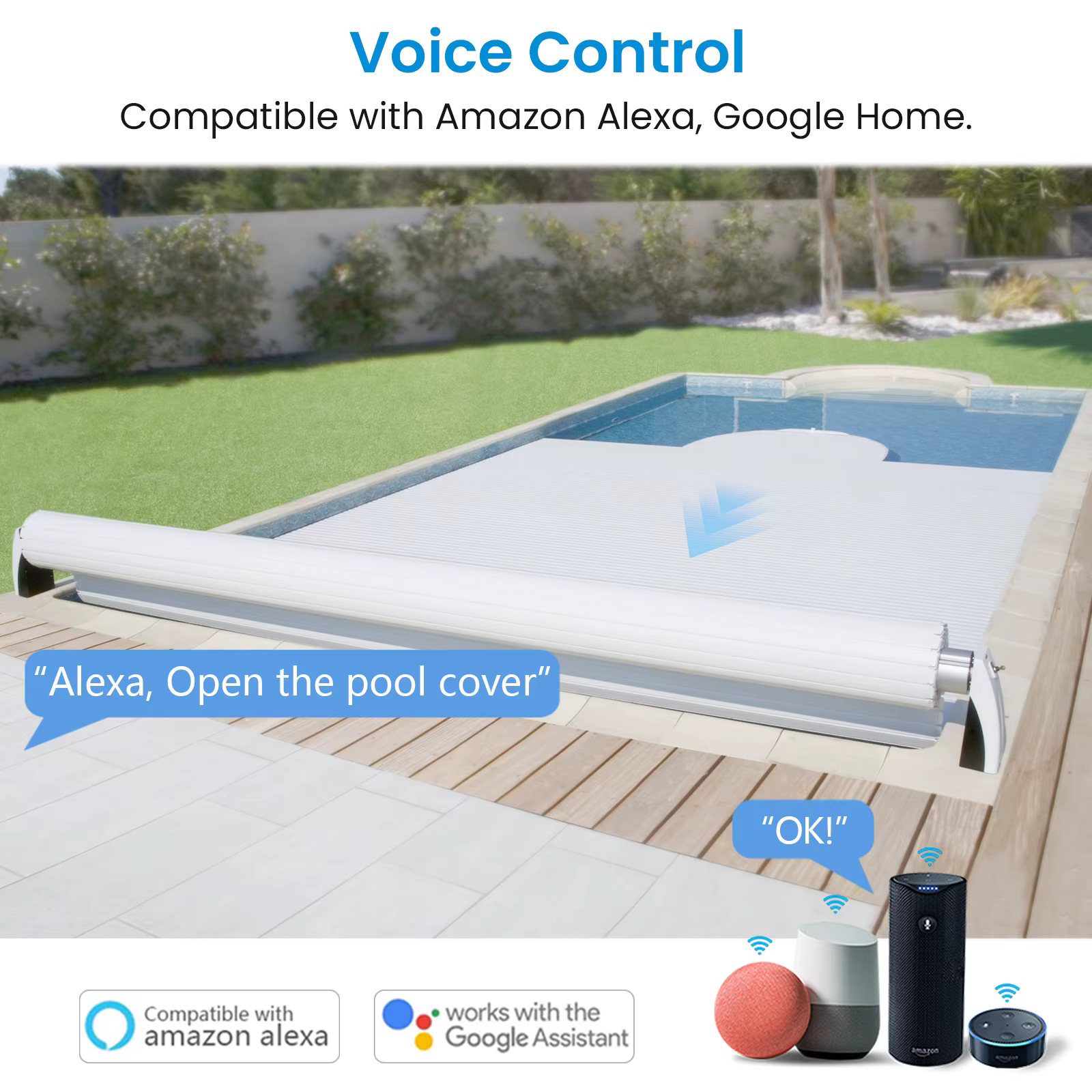 Tuya Smart Life – couvercle de piscine WiFi