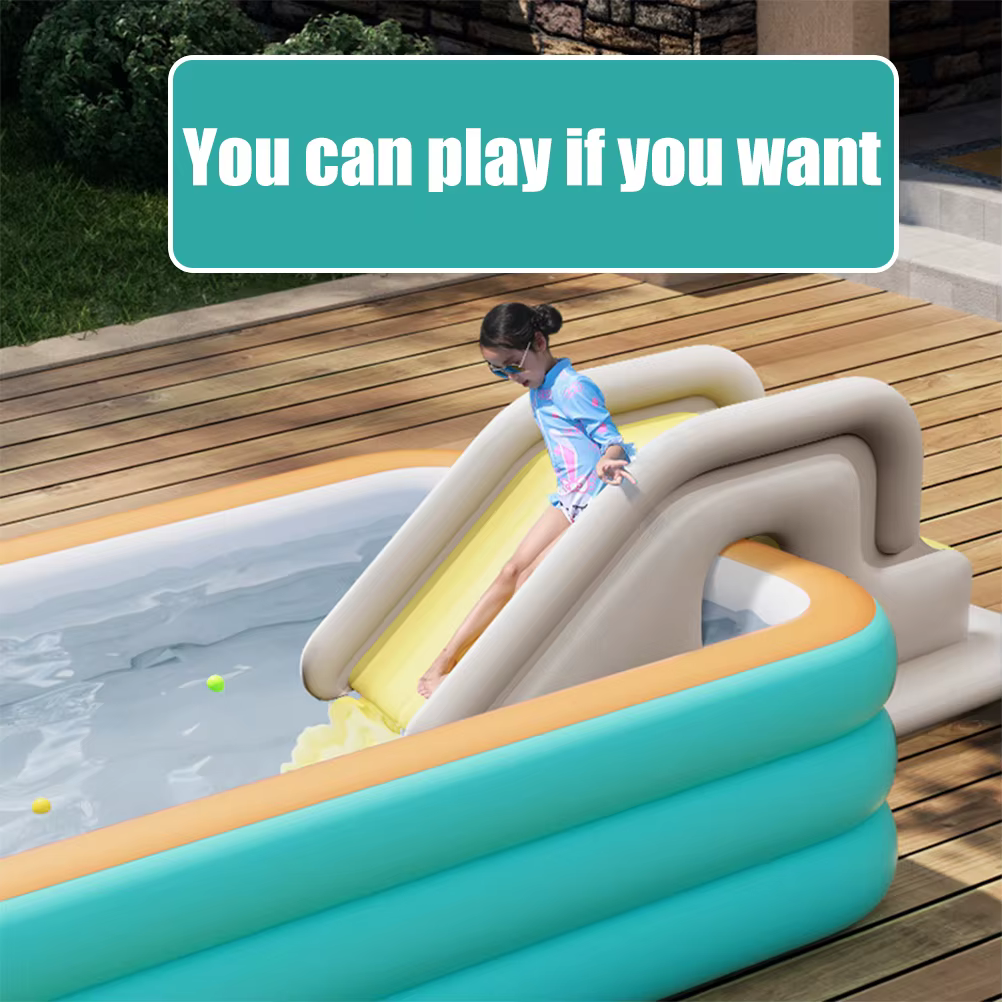 Toboggan aquatique gonflable compact