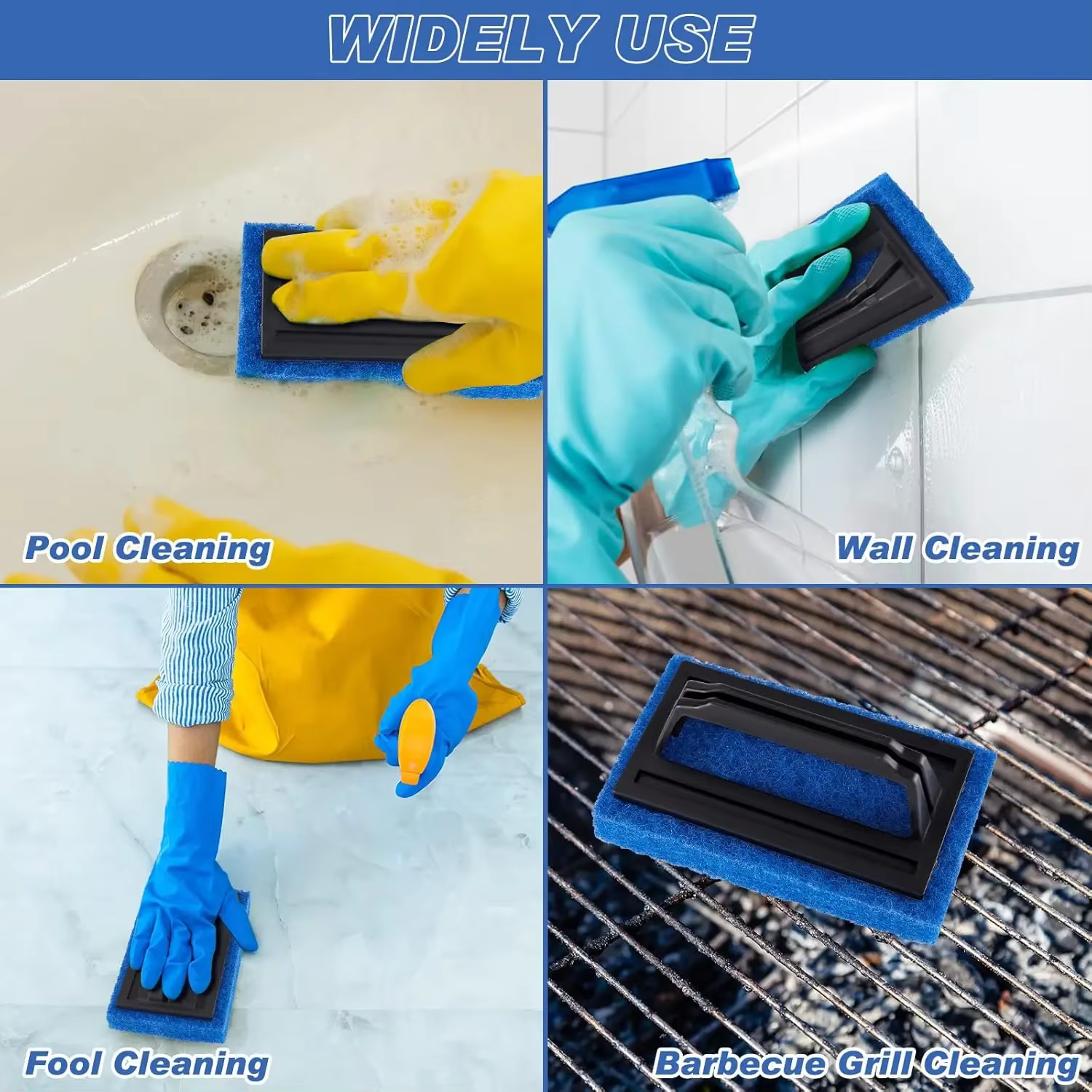 Brosse éponge de nettoyage pour jacuzzi et piscine