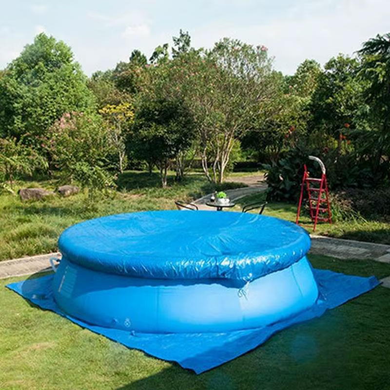 Couverture de piscine carrée en polymère