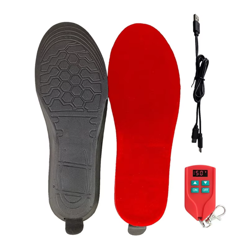 Semelles intérieures électriques rechargeables USB, chauffe-pieds, l'offre elles thermiques lavables, chauffe-pieds chauds, chaussures métropolitaines, hiver