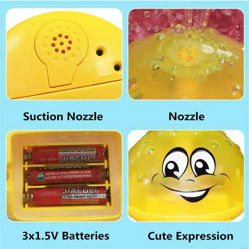 Jouet de bain boule de pulvérisation lumière rotative douche piscine enfants jouets