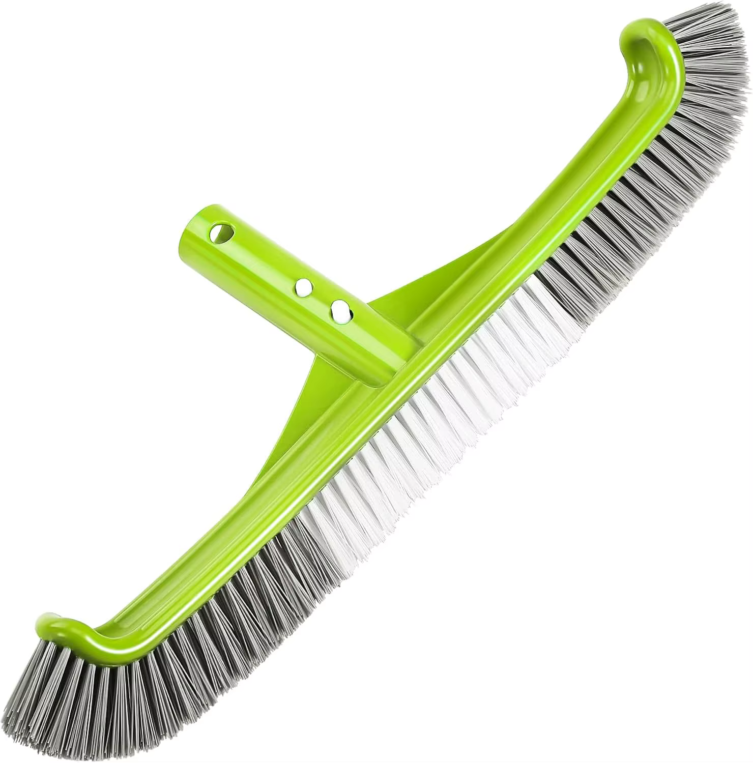 Brosse de piscine, tête de brosse de piscine à bord incurvé de 17