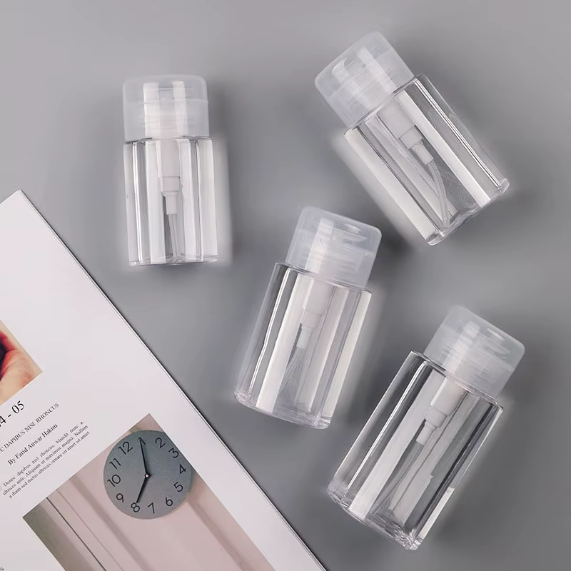Bouteille à pompe vide rechargeable de 100/150/200ml, bouteille de nettoyant pour le maquillage, conteneurs cosmétiques de voyage, bouteilles de liquide FZPJ06