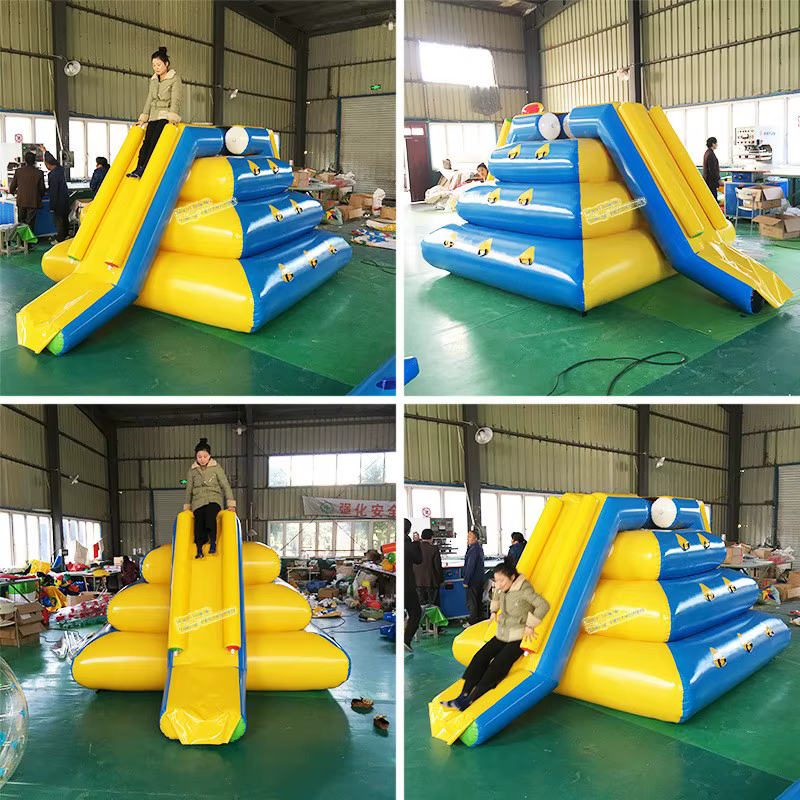Toboggan gonflable 3x3x2m en bâche PVC pour piscine