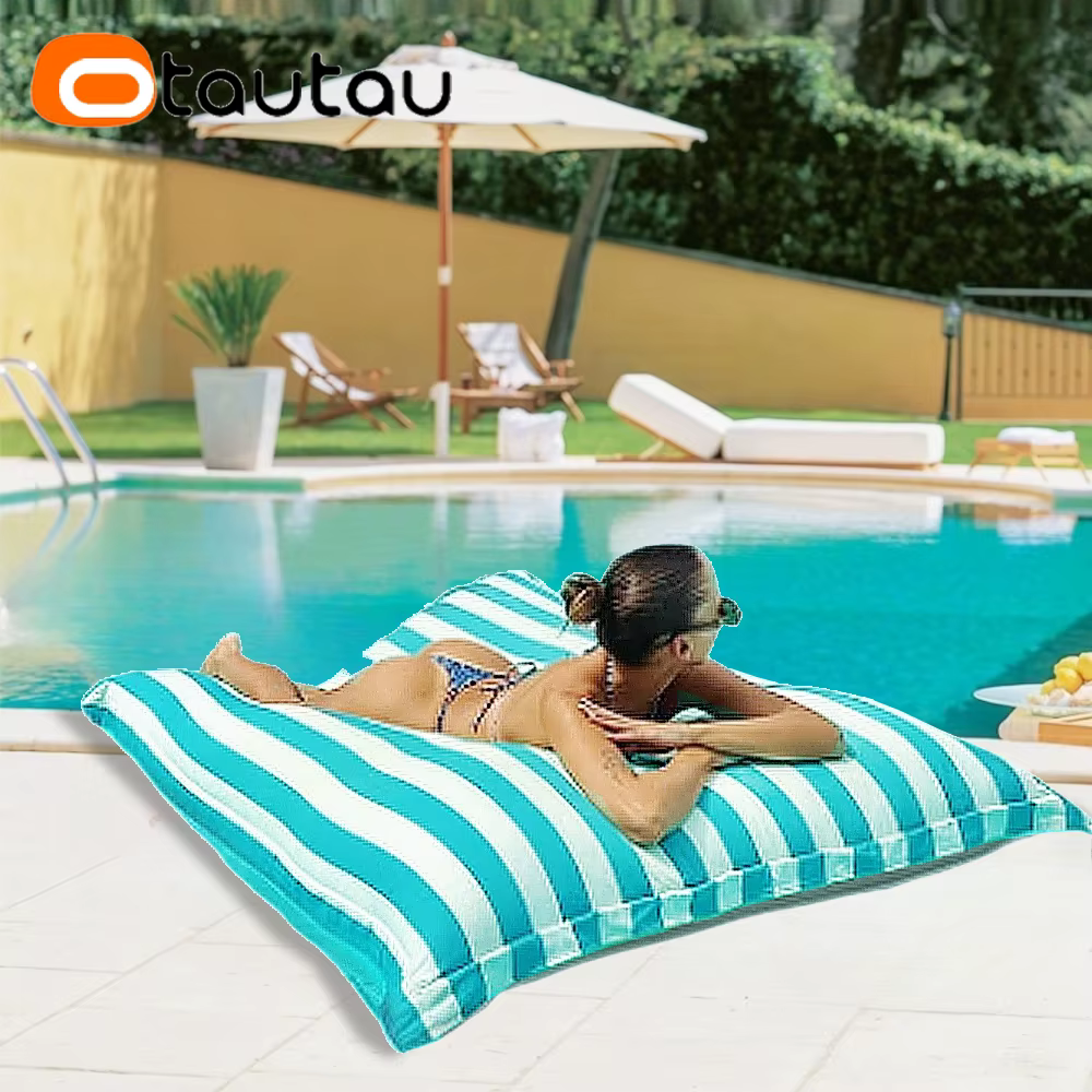 OTAUTAU Housse de sac de haricots flottant pour piscine extérieure