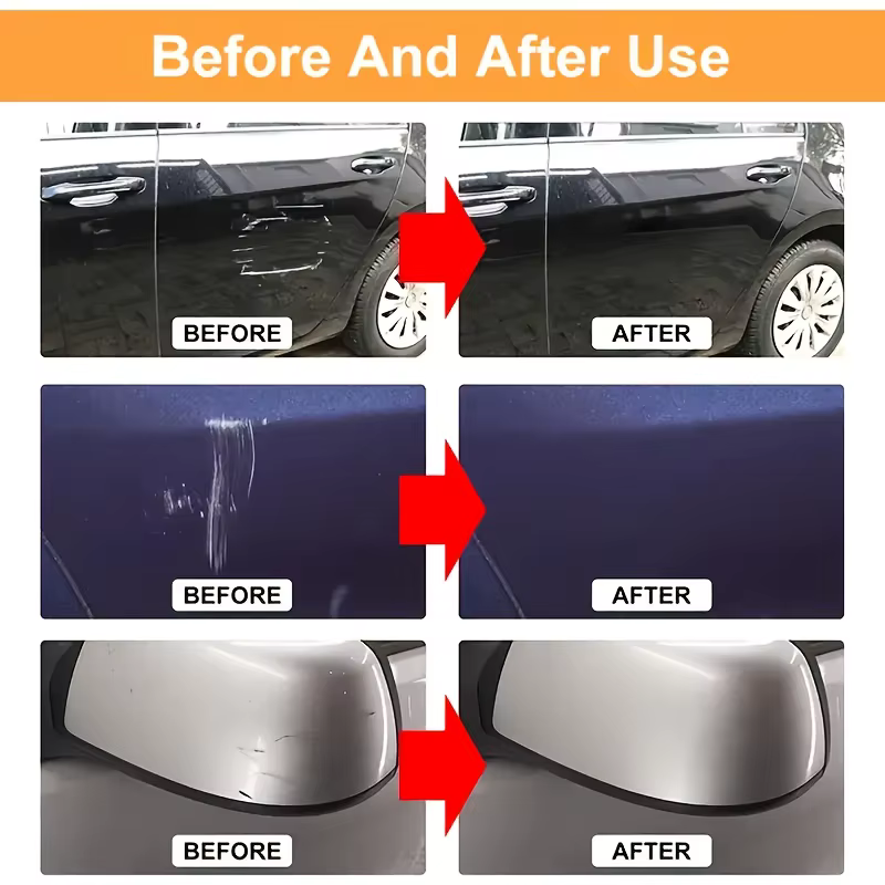 Réparation de la surface de peinture automobile - Remplissage des bosses et des rayures, lissage de la surface, séchage rapide, utilisé pour le remplissage des bosses de véhicules