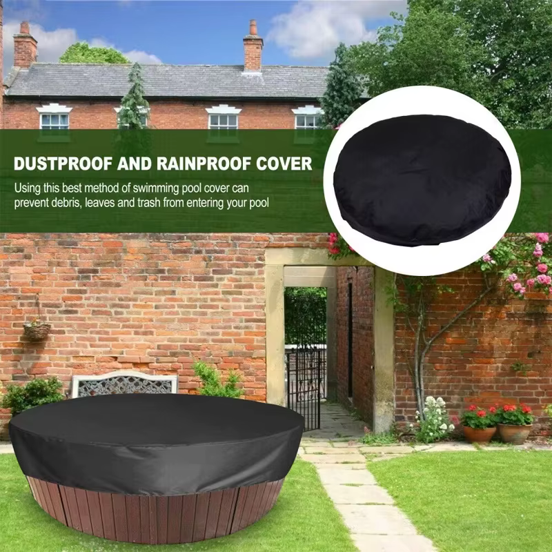 Couverture de baignoire ronde extérieure Anti-Uv Spa bain à remous housse Anti-poussière pliable protection solaire