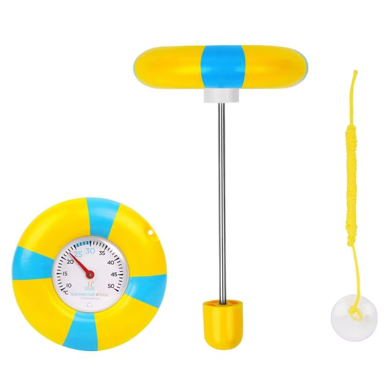 Thermographe piscine flottant avec pointeur analogique sonde en acier inoxydable