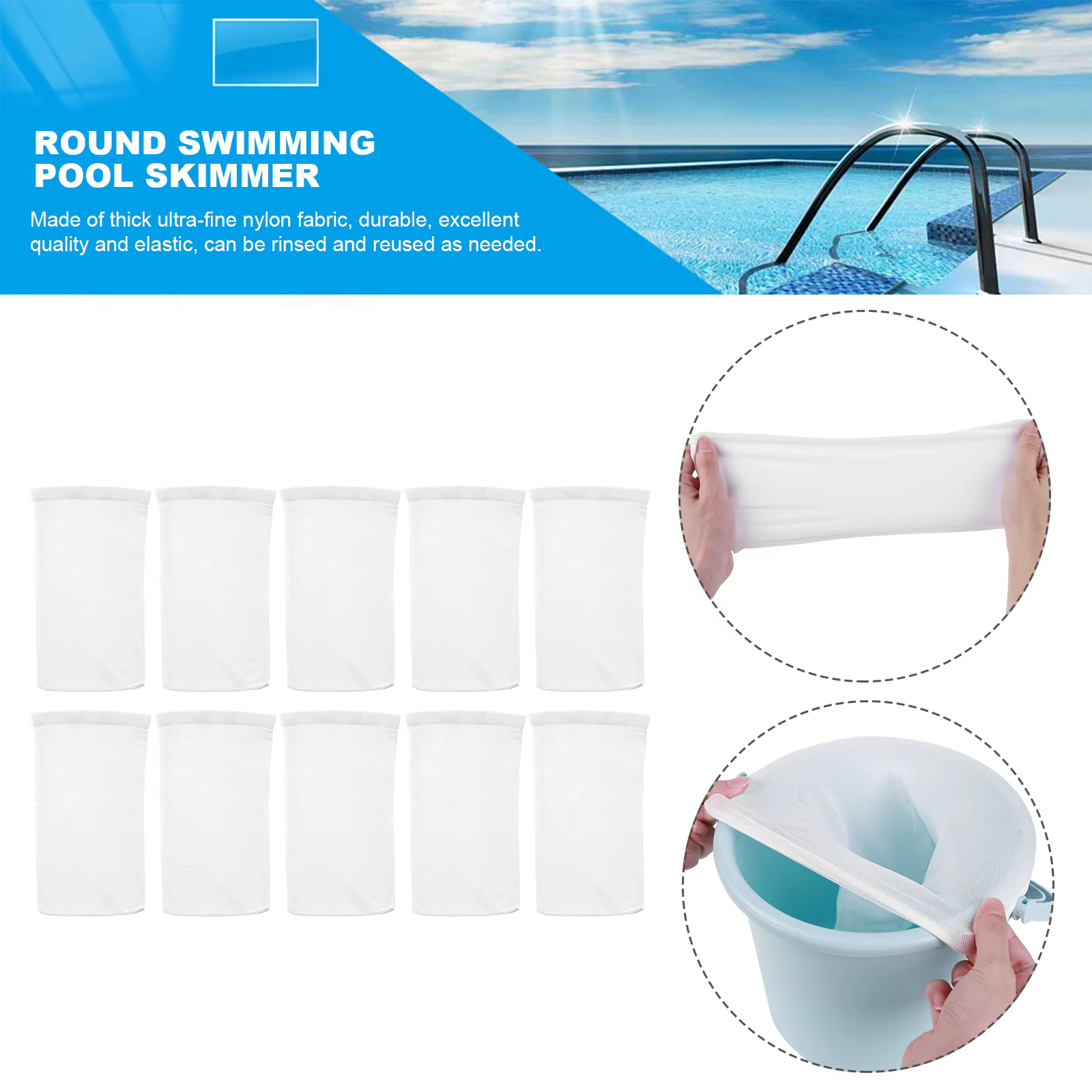 Paniers d'écumoire de piscine