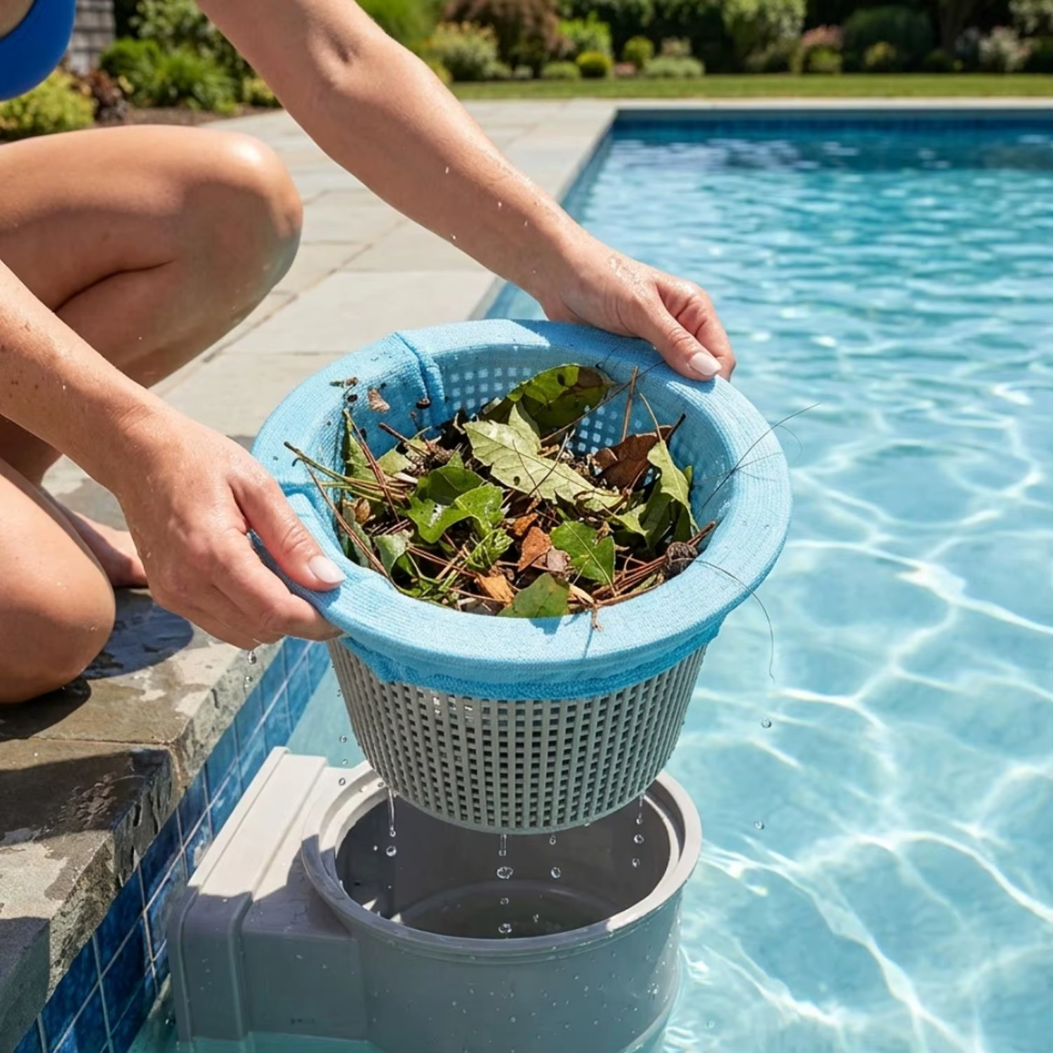 Sac filtrant élastique pour piscine