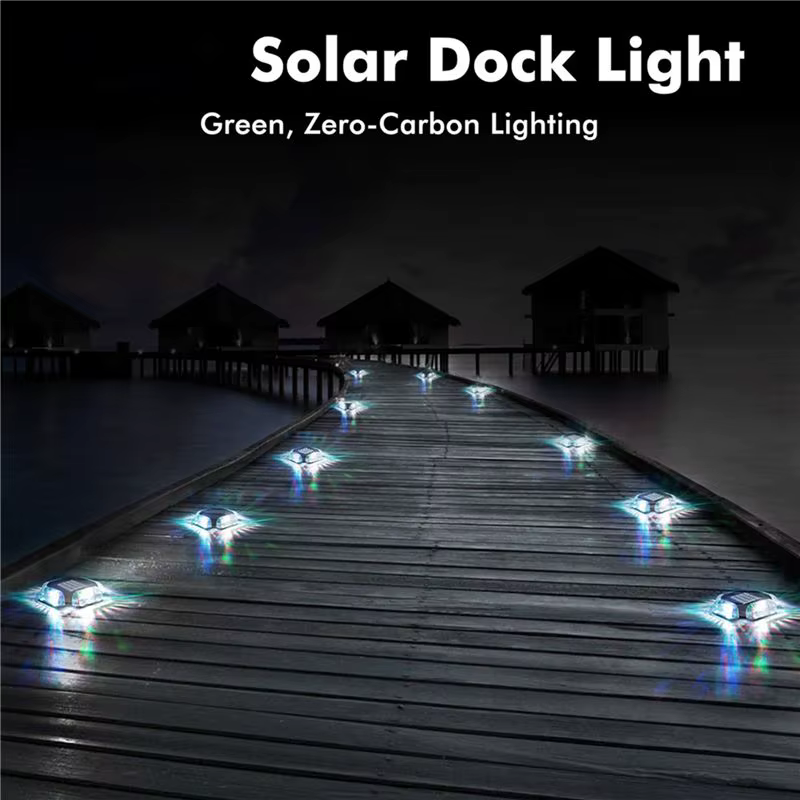 12Pack Lampes solaires pour terrasse de piscine