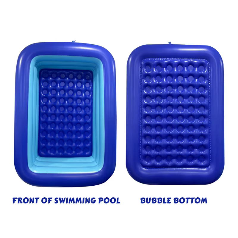 Piscine rectangulaire gonflable de 120 cm pour l'extérieur