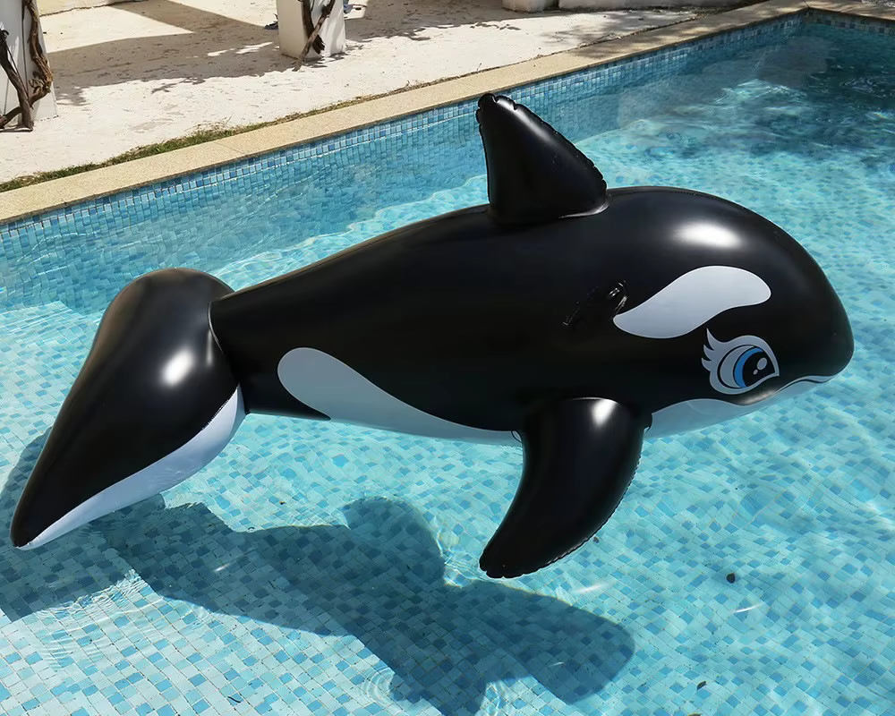 1 flotteur gonflable géant en forme de orca
