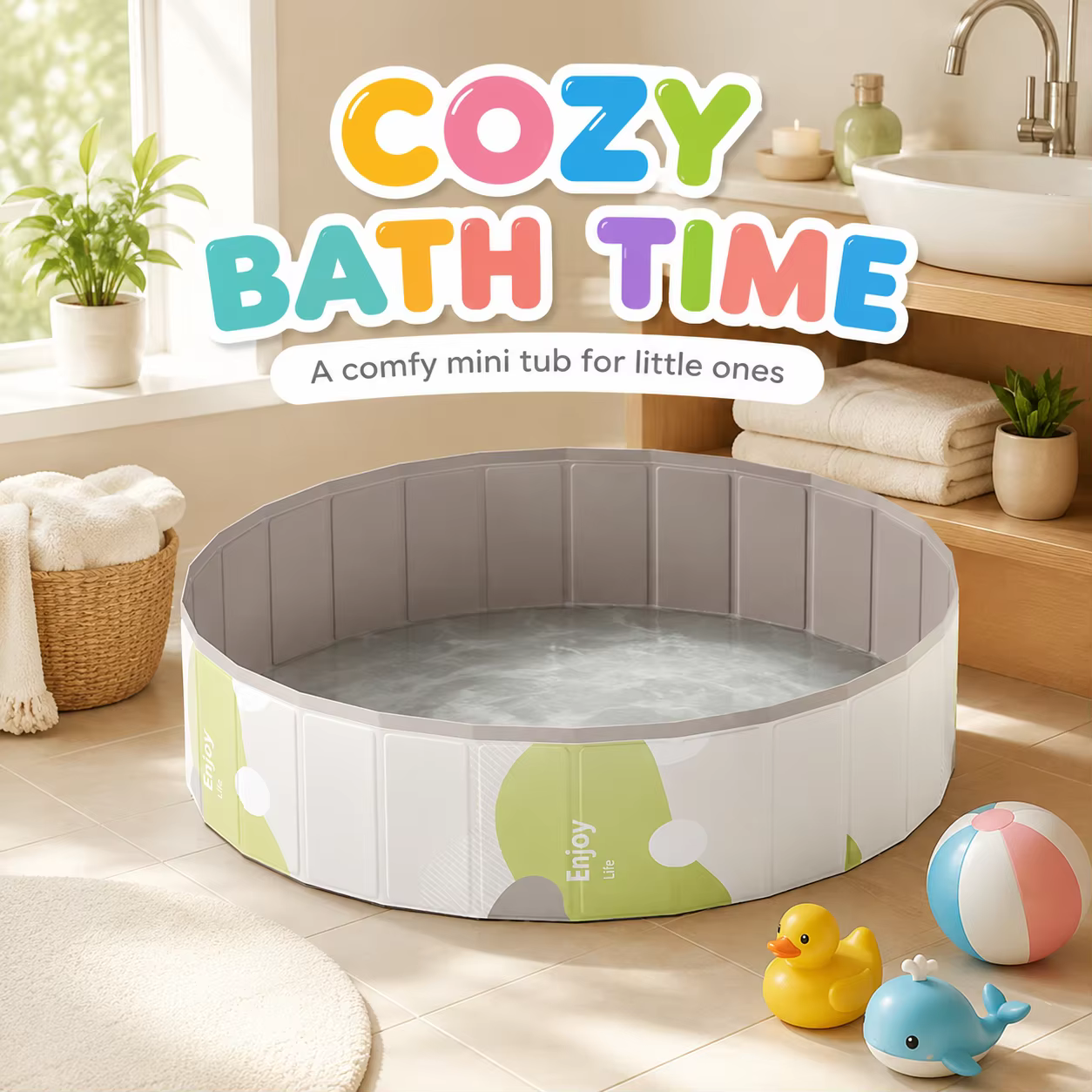 1PC Baignoire pliable, Piscine portable