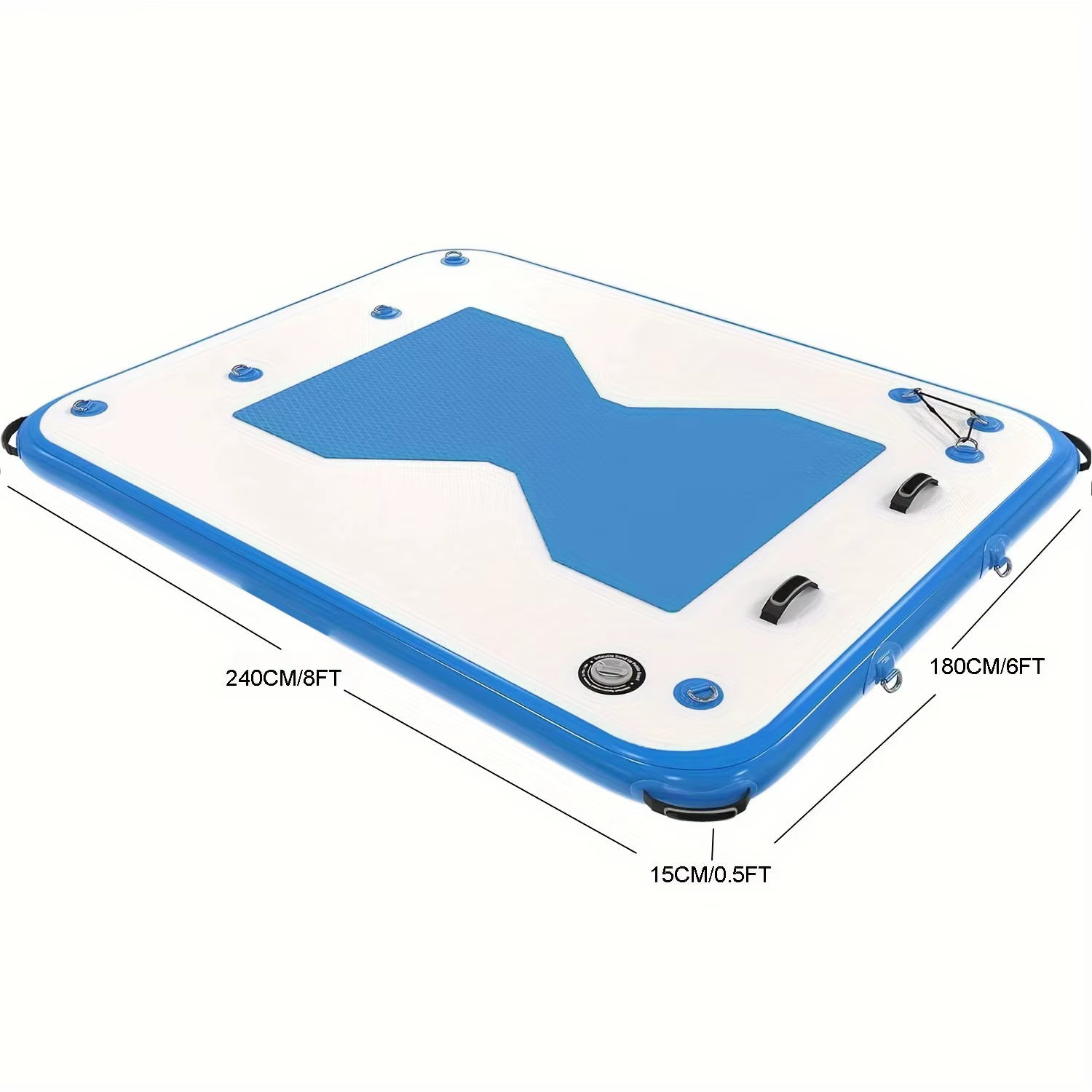 Dock flottant gonflable avec échelle