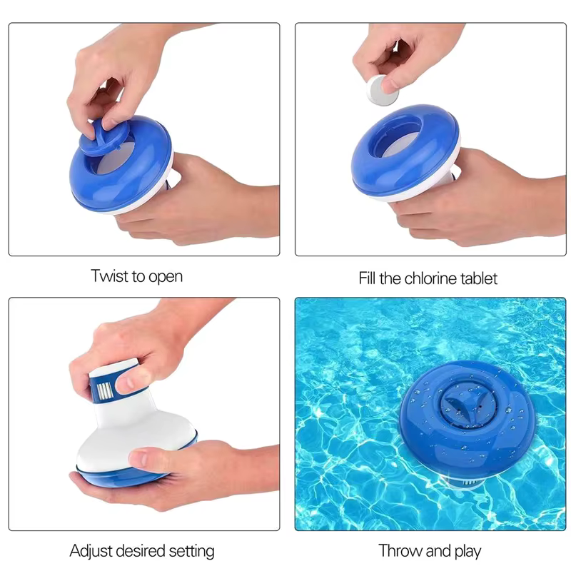 50 pièces comprimés de chlore multifonction désinfection instantanée pour piscine baignoire Spa