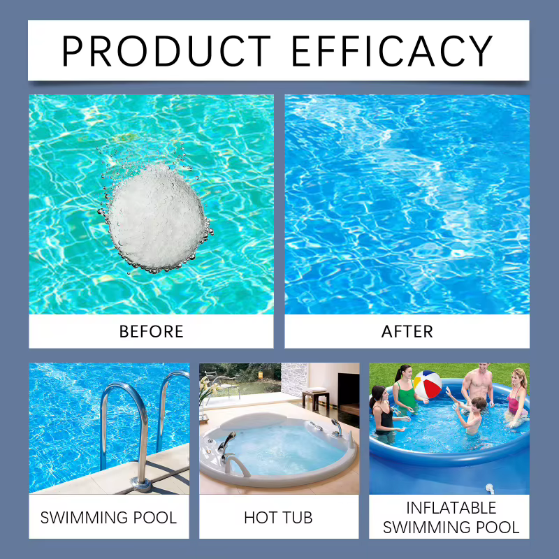 Comprimés effervescents de nettoyage de piscine
