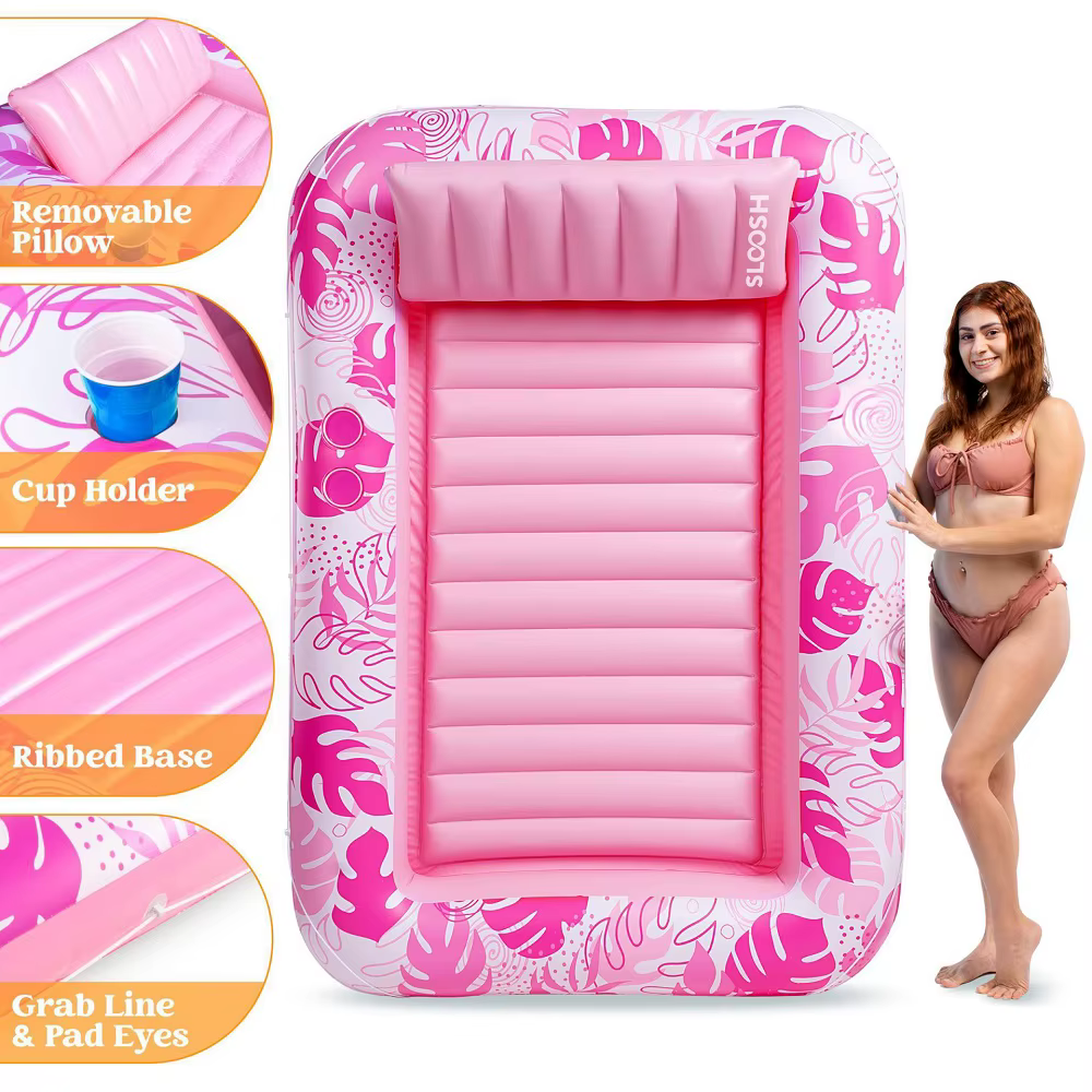 Lit flottant gonflable épais en PVC