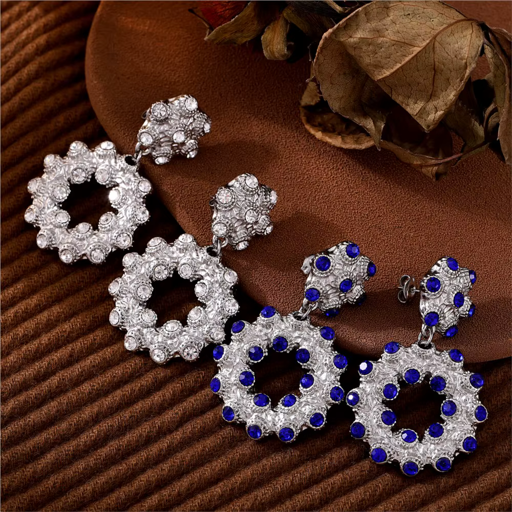 Ensemble de boucles d'oreilles pendantes en acier inoxydable avec biscuits pour femme, plaqué or 18 carats, breloque pour femme, colliers de la présidence