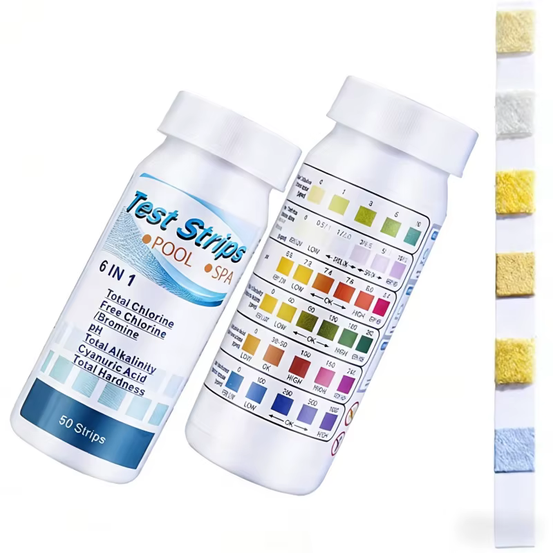 Kit de 50 bandelettes de test de qualité de l'eau de piscine