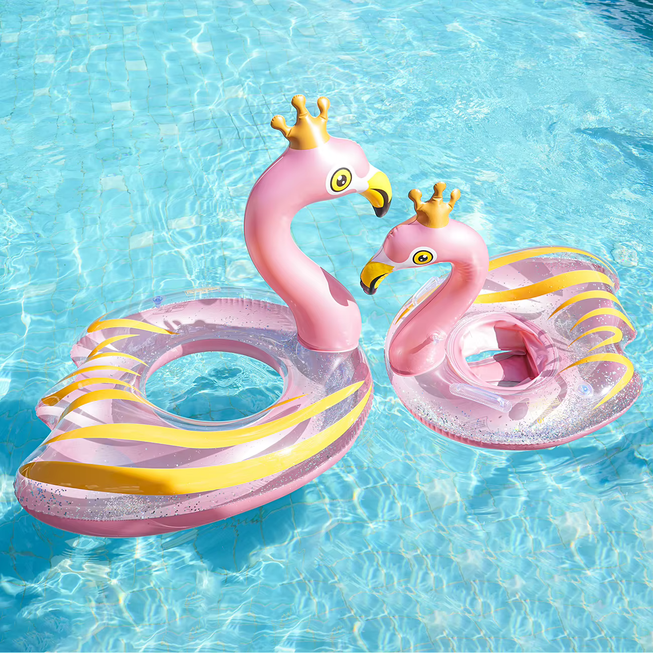 1PC Flotteur gonflable flamant rose pour piscine