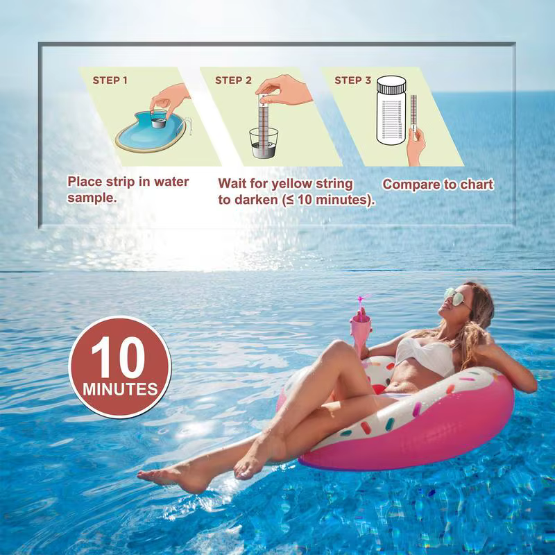 Kit de bandelettes de test d'eau