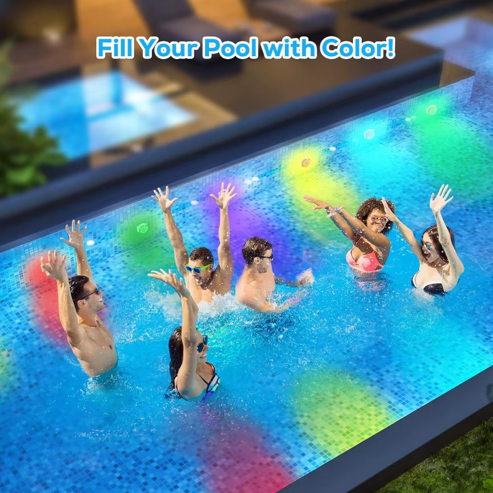 Lumières de piscine rechargeables IP68