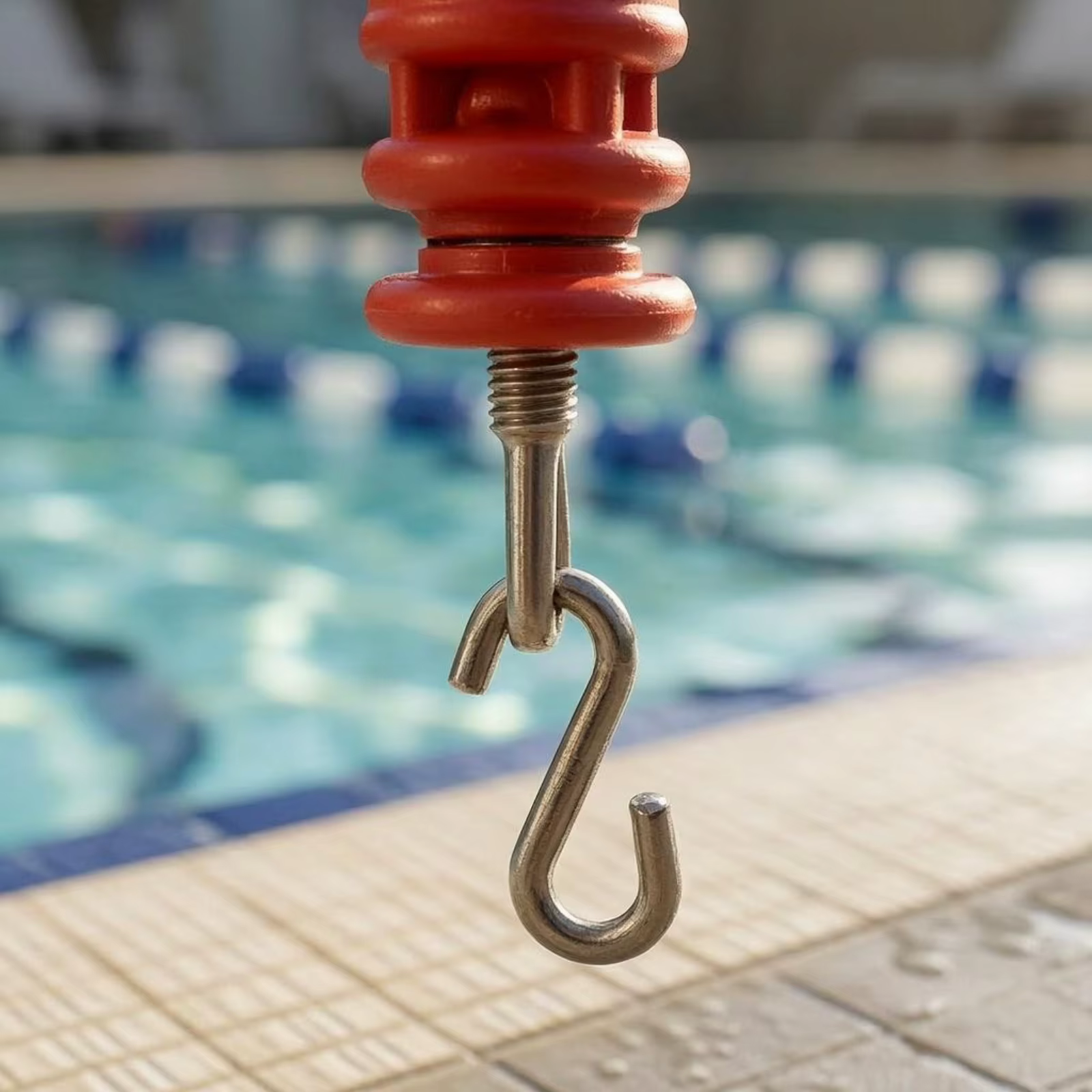 Tendeur de ligne de piscine cylindrique