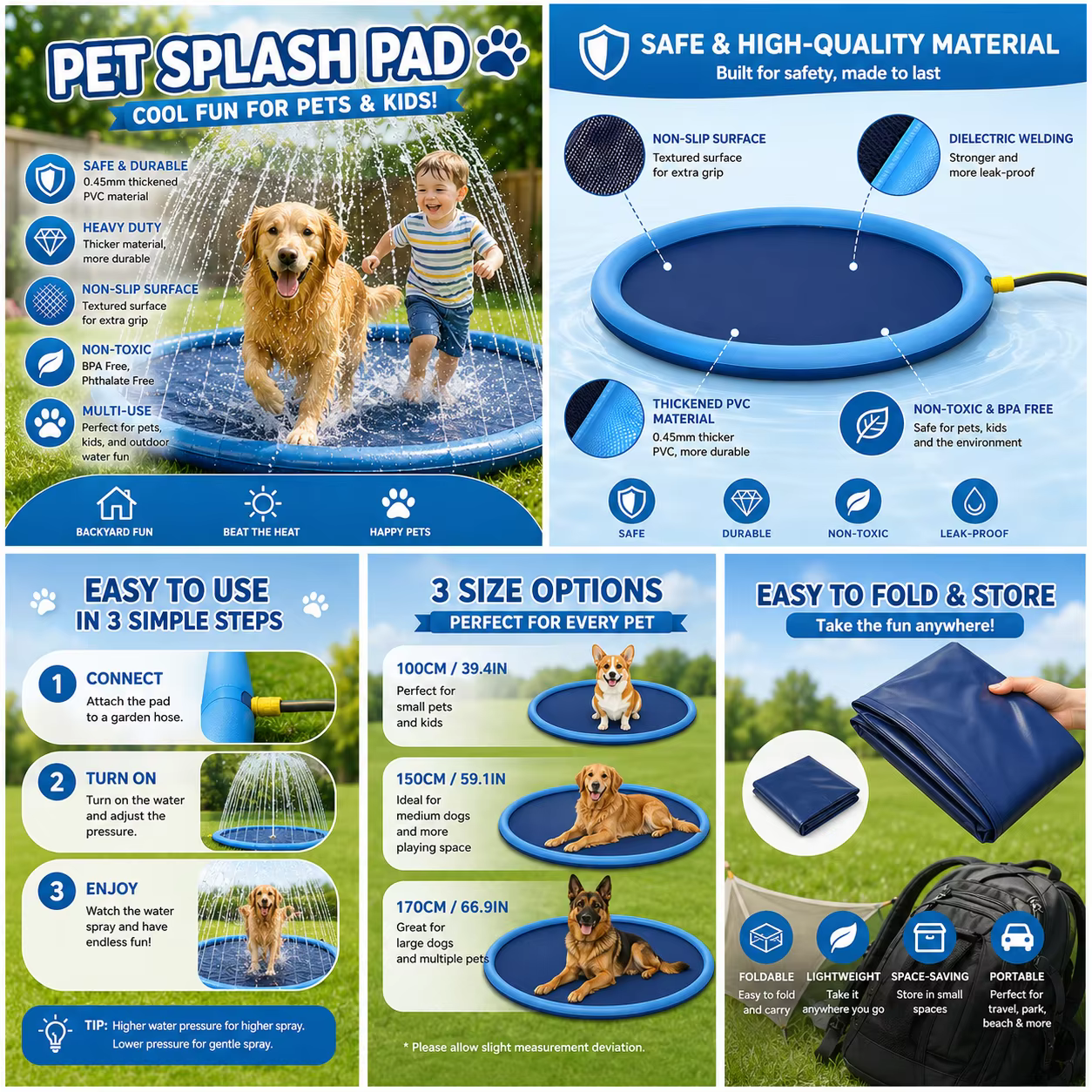 Piscine gonflable pour chien