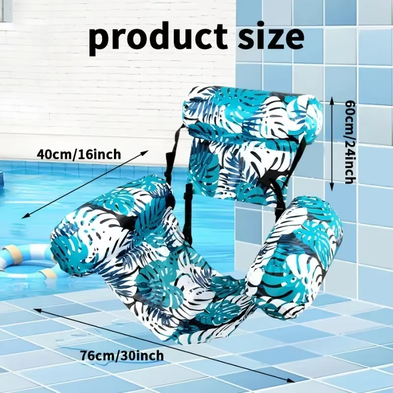 Canapé flottant pliable à double usage pour piscine et plage