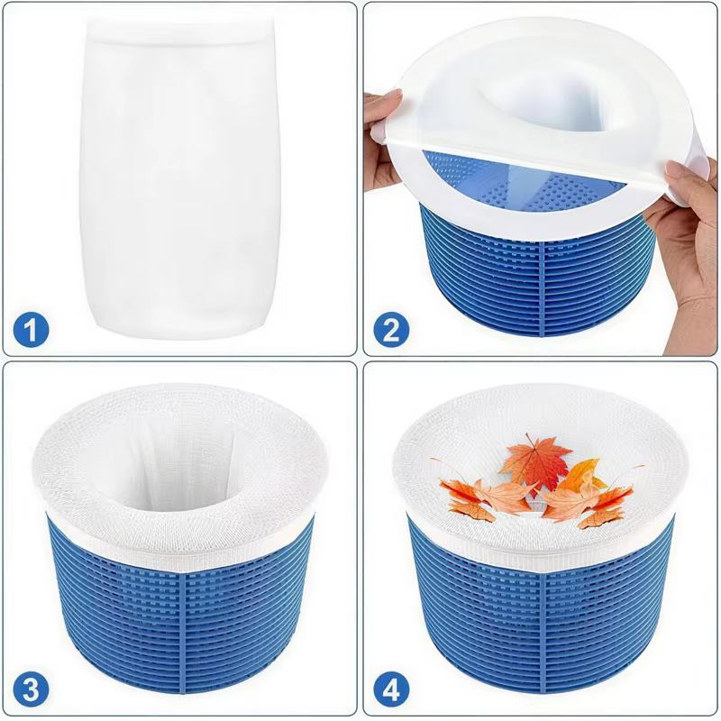 5-20 pièces Chaussettes de skimmer de piscine réutilisables